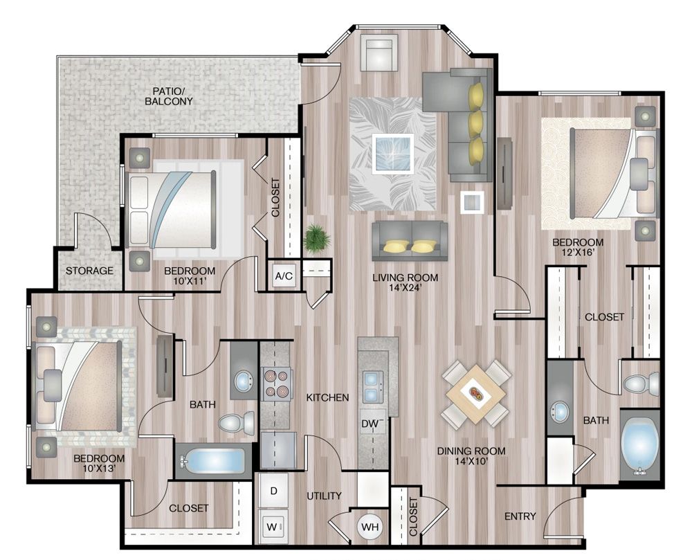 The Raleigh floor plan